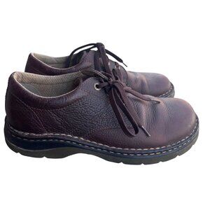 Dr. Martens Ordell Pebbled Unisex M 9/W 10 Brown Leather Oxford Lace Up Shoes